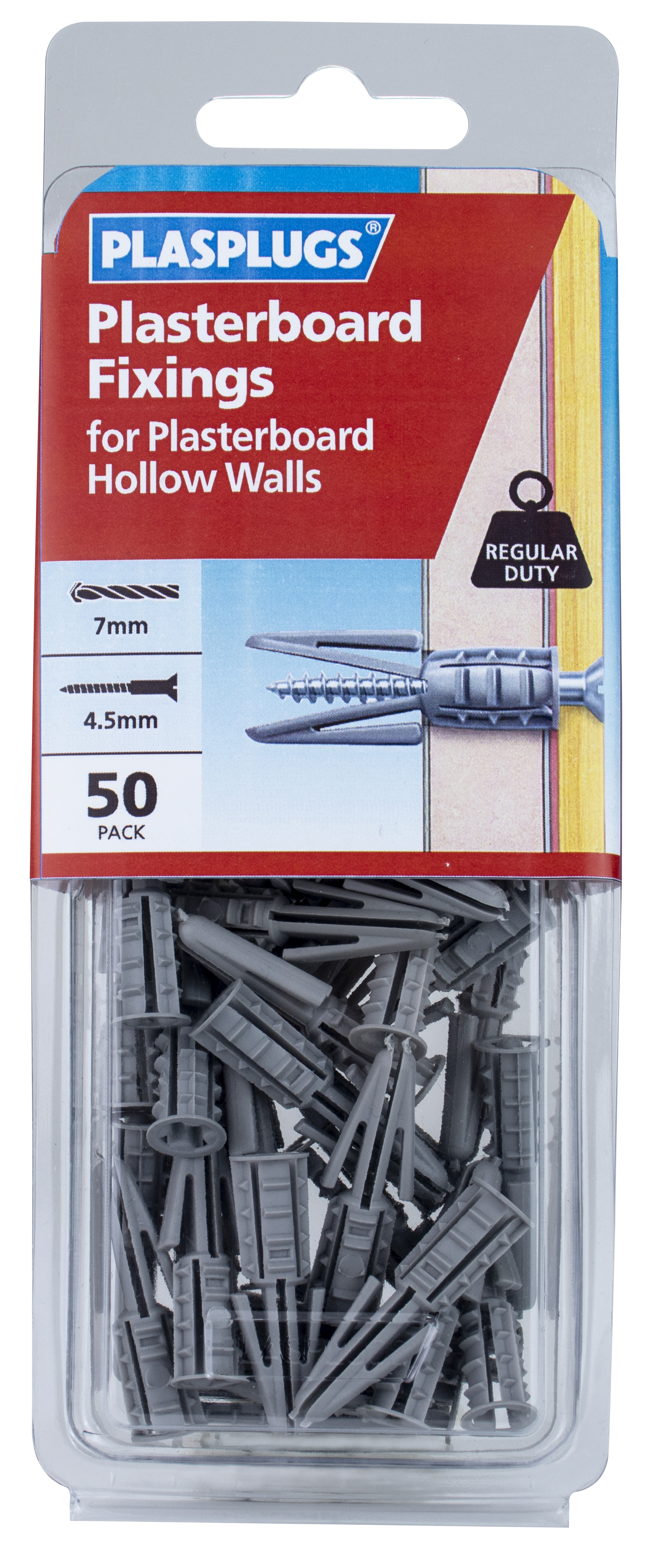 Hollow store wall fixings